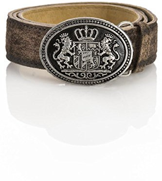 Trachtengürtel Max aus der Meisterstück Serie von Schöneberger Trachten - hochwertige Gürtel - div. Modelle und Farben (95, Angora Bayern)