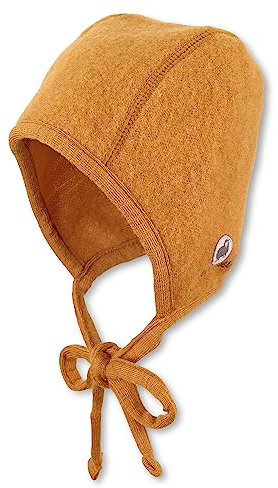 Sterntaler Unisex Baby Baby Mütze aus Wolle (Merino) Mütze, rost, 45