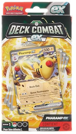 Pokemon Deck Combat ex: Lucario Ex oder Pharamp ex | Modell zufällig – französische Version