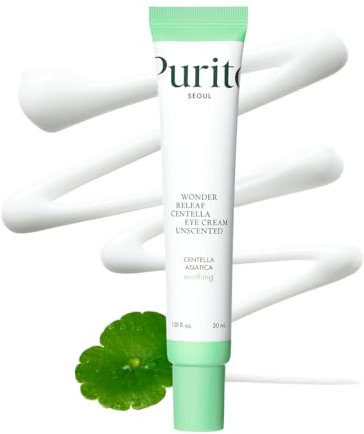 PURITO Centella Unscented Eye Cream, Korean Centella, for Sensitive Skin, Soothing, Facial Eye Cream for face, Dark Circles, Wrinkles, Puffiness, K-Beauty, Vegan & Cruelty-Free, 30ml 1fl.oz