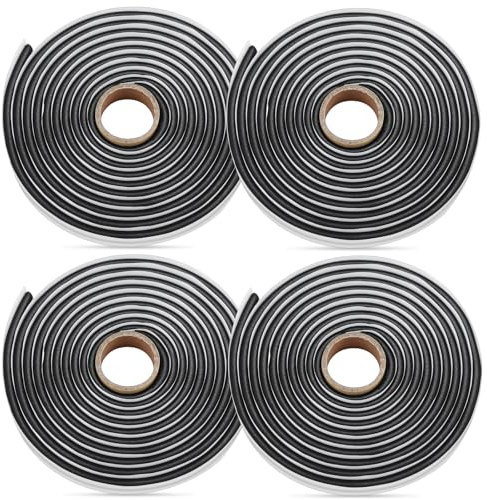 TAGLLY Butyl Sealant Tape, 13Ft Butyl Rubber Sealant Headlight Glue Sealant Rope for Automotive (Car, RV, Marine) for Installing Car Part, Windows, Doors and Windshield etc. 4 Pack