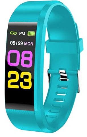 TIANXUAN Fitness Tracker Activity Tracker with Heart Rate Sleep Monitor Smart Watch with Step Calories Counter Pedometer Blood Oxygen IP67 Waterproof with 14 Sports Mode Plug Into Computer (Green)