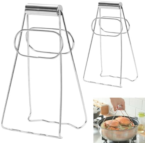2 Pièces Pince Attrape Plat Chaud Set, 2 Tailles Anti-Brûlure