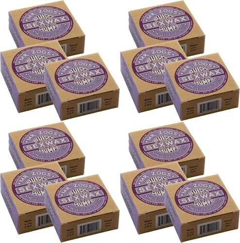 Sex Wax Quick Humps Surfboard Wax, 2X Extra Soft, Cold to Cool 48-68°F, Coconut Scent, 12 Pack