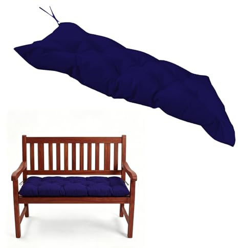 BOFITENG Bankauflage Sitzkissen Outdoor & Indoor, 100X50X10CM Gartenbank Stuhlkissen Hollywoodschaukel Garten, Bierbankauflage Gepolstert für Bierzeltgarnitur, Waschbarer Bezug