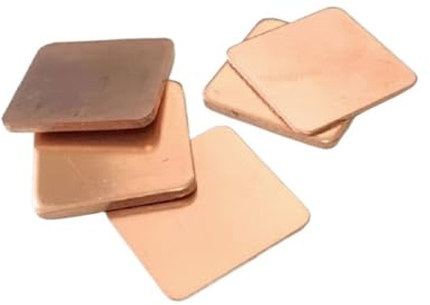 Ren kopparplåt, platta, , kylfläns, värmeplatta, 0,1 mm, 0,3 mm, 0,4 mm, 0,5 mm, 0,6 mm, 0,8 mm, 1 mm, 1,2 mm, 1,5 mm, 2 mm (1,5 x 20 x 20 mm 1 st.)