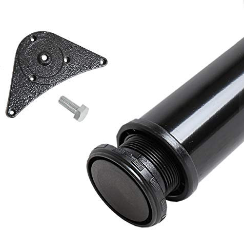 1 Stück Tischbeine Tischbein Stützfuss Tischstempel Möbelfuss 710mm viele Farben (Schwarz)