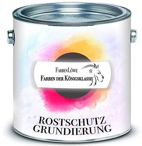 Rostschutz-Grundierung Rostschutz-Farbe FARBENLÖWE in Grau und Rotbraun (10 L, Rotbraun)