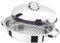 New 32CM Stainless Steel Roasting Tray PAN Set LID Handle Oval Kitchen Cooking Oven Baking | Durable Long Lasting | Removable Drain Rack | Nested LID