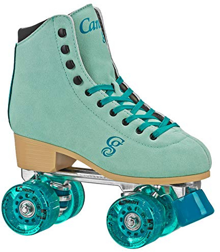 Candi GRL Carlin Quad Roller Skates Green/Blue Size 09