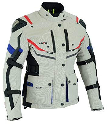 LOVO - Giacca da moto a tre strati, 4 stagioni, da donna, estiva e invernale, con protezioni, giacca da moto ad alta resistenza, lunghezza 3/4, progettata per il massimo comfort e sicurezza, Colore