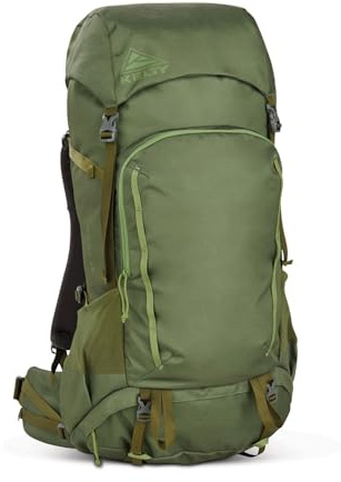 Kelty Asher Day Hiking Pack, 18-85 Liter Capacity, Hiking, Backpacking, Travel Pack, Internal Frame 2023 Model (35L Winter Moss)