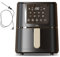 Cello 4 Litre 1400W Digital Air Fryer in Black with In-Built ProChef Food Thermometer 8 Presets, Grill, Roast, Bake, Recipes included, Non-Stick, Touch Control, Compact, Dishwasher Proof 2024 model