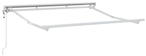vidaXL Tenda a Bracci Semi-cassettata elettrica 2.5 x 2m Bianco. Perfetta per Il Giardino o Il terrazzo. È motorizzata, Resistente ai Raggi UV e può Essere retratta. Ideale per proteggerti dal Sole
