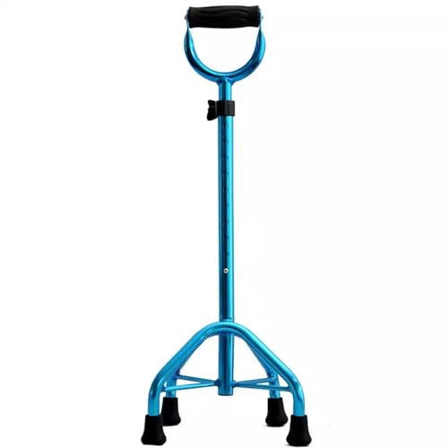 Bastón cuádruple ajustable, de aluminio ligero, ayuda a caminar para mantener el equilibrio, soporta hasta 160 kg, solución de movilidad ideal para personas mayores y adultos