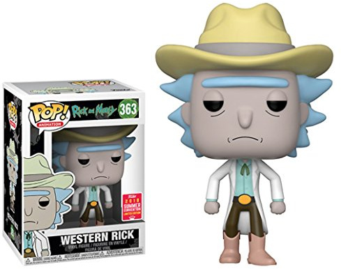 FunKo Pop Rick e Morty Western Rick Summer Convention Exclusive