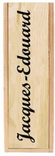Wooden Sliding Crate 1 Bottle of Bordeaux, Burgundy or Champagne – Customisable