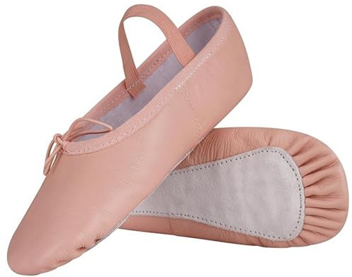 SHADOW DANCE UK Pink Ballet Shoes for Girls – Kids & Adults Ballet Slippers, Dance Shoes with Suede Sole, Elastic Strap & Drawstring, Soft Cotton Lining for Ballet, Dance Class & Gymnastics