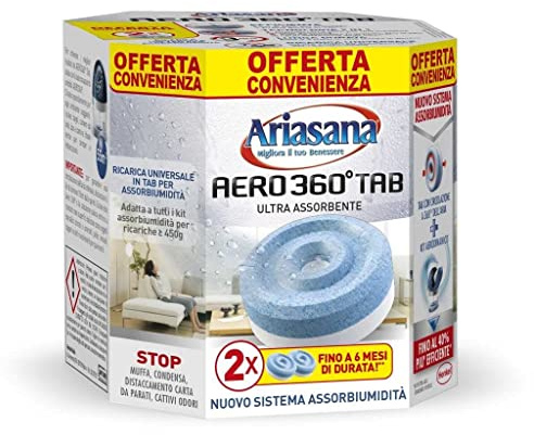 ARIASANA Aero 360° Tab, geruchsneutral, 2 Nachfüllpackungen, 450 g, 2025085 Henkel