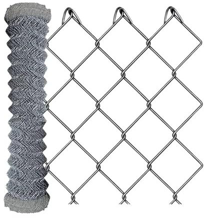 Rete Metallica zincata romboidale griglia a Maglia Sciolta zincata 50x50 H100 25Mt (100)