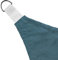 Sonnensegel dreieckig mit Metall-Ösen und 3 Nylon-Seilen, UV 50+-Schutz, Sonnen-Schutz aus Polyester mit Tragetasche inkl. 3-TLG. Montageset, Größe ca. 3,6 x 3,6 x 3,6 m (Blau)