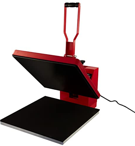 Heat Press Digital Transfer Machine Sublimation Printer 50 x 50cm Flat Clam Touchscreen Display Adjustable Pressure Ink Vinyl 250°C DIY Professional T-shirt Charity Business 10 FREE Sublimation Sheets
