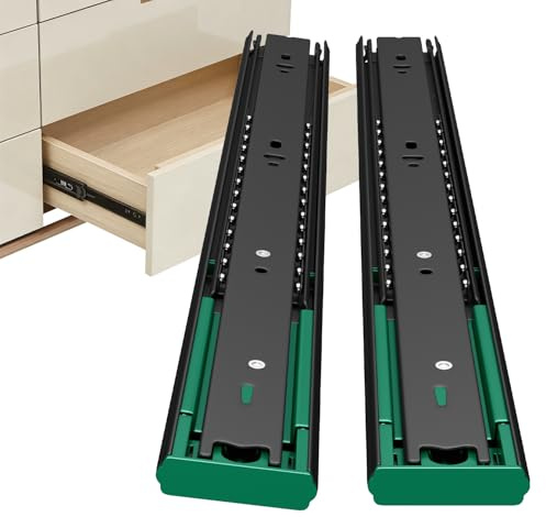 homdiy 10 Pair 20 Packs 22 Inch Full Extension Ball Bearing Drawer Slides Side Mount Soft Close Drawer Slides Drawer Glide