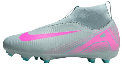 NIKE Jr. Mercurial Superfly 10 Academy Sneaker, Ocean Cube Pink Blast, 3.5 UK