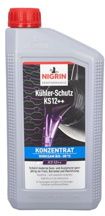 Nigrin Performance Radiator Protection KS12++ Concentrate, Care and Protection for Cooling System, for Petrol and Diesel Engines, Corrosion Protection, Frost Protection, Overheating Protection, Hybrid