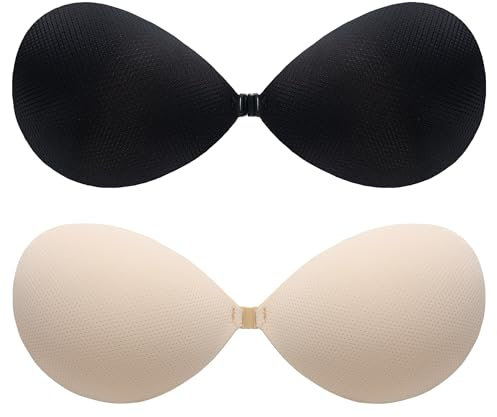 BALIWELL Klebe-BH Push-Up, trägerloser, rückseitiger Hebe-BH für Damen, A Cup