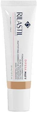 Rilastil Difesa Make Up, MATT Fondotinta Correttivo ad azione seboregolatrice. Tonalità 01, 30 ml