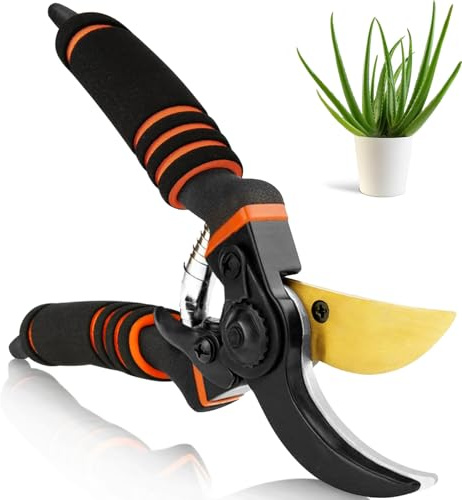 Garden Secateurs, Gardening Pruning Shears, Garden Scissors, Bypass Secateurs, Garden Pruners for Branches, Hedges and Flowers