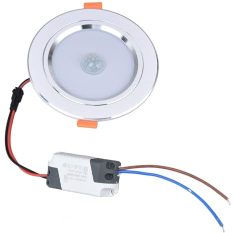 L mpara Empotrable LED de Techo de 9 W con Sensor de Movimiento y Luz Ambiental Dise o Ultra Delgado para Techos de Pladur 3000K