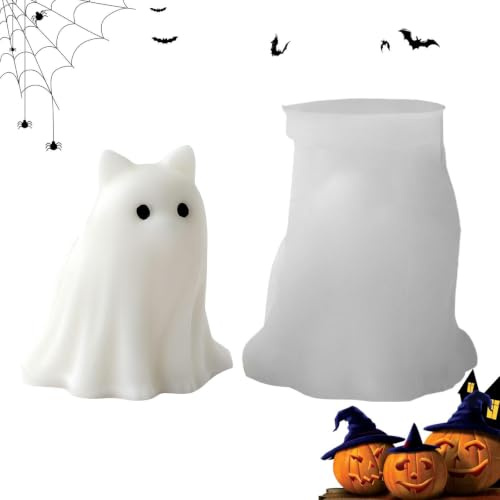 Halloween Silikonformar Non-stick Och Enkel Att Släppa Hantverksmaterial | 3D Halloween Ljusformar För Heminredning, Trädgård, , Bar, Kontor Samt Tvål, Resin Samt