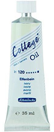 Schmincke 35ml College Öl Elfenbein ölfarbe 31 120 009 Künstlerfarben Künstler