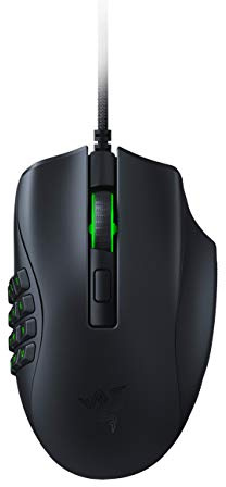 Razer Naga X Wired MMO Gaming Mouse: 18K DPI Optical Sensor - 2nd-gen Optical Switch - Chroma RGB Lighting - 16 Programmable Buttons - 85g - Classic Black