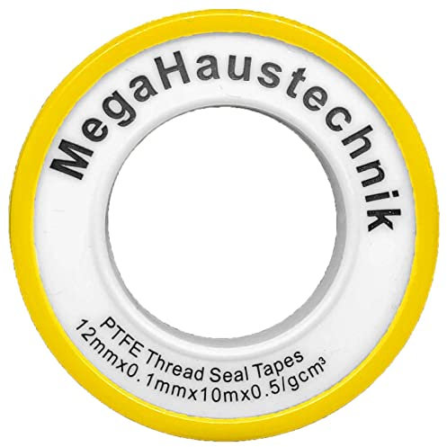 5 Rollen Teflonband 12m - für Gewindefitting Schraubfitting Fittings Gewindedichtband