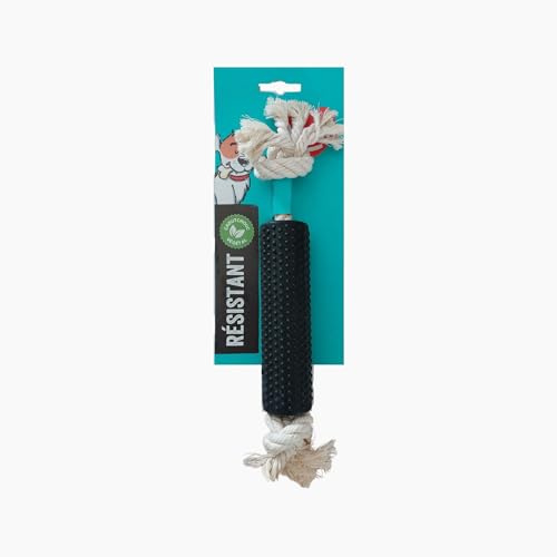 Aimé - Jouet Interactif Gamme Cronos avec Réservoir de Friandises - Corde Végétale et Naturelle 15 cm - Ultra Résistant - Fabrication Européenne