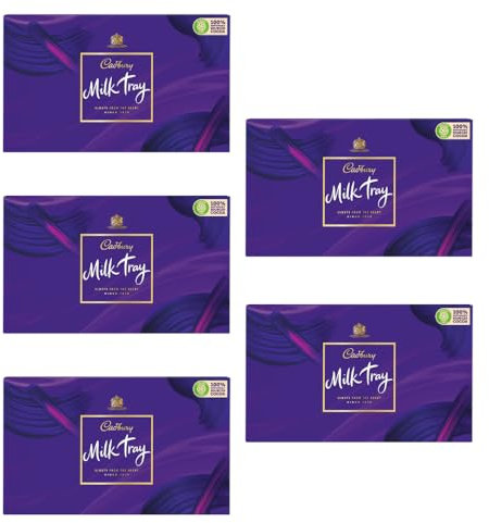 Milk Trays - Enjoy A Delicious Tray Of Milk Chocolate - Making It Personal Since 1915 - Size: 78g x Pack Of 5