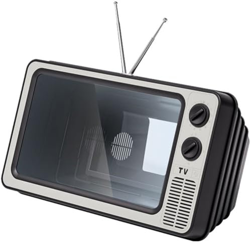 12 Retro TV Amplifier Phone Screen Magnifier, 3D HD Mobile Phone Screen Magnifying Enlarger for Movies Videos Games, Fit for All Smartphones