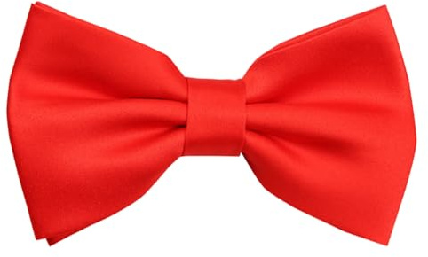 Townus Baby Bow Ties for Boys Pre Tied Toddler Bow Tie Adjustable Kids Bowties for Christmas New Year Party Wedding (Red)