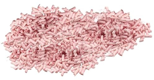 Hamsterströ – färgglatt pappersströ för små husdjur, deodoriserande | vattentäta ströpellets | revningsmaterial, fibrer för rumsdekoration i landskapsarkitektur, absorberande, fluffiga strimlor
