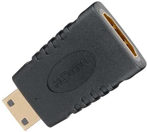 Goobay 68841 Adattatore HDMI, Dorato, Nero