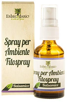 Deodorante Ambiente Spray Naturale Fitospray Erbecedario, Con Oli Essenziali, Per Profumare E Purificare Aria Casa, Ufficio O Auto, Balsamico, 1 Flacone 30ml