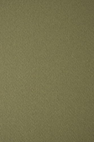 Netuno 100x strukturkartong mörkgrön DIN A4 21 x 29,7 cm 250g Tintoretto Wasabi pysselpapper färgat strukturerat naturpapper dubbelsidigt tryckt papper för inbjudningar menyer