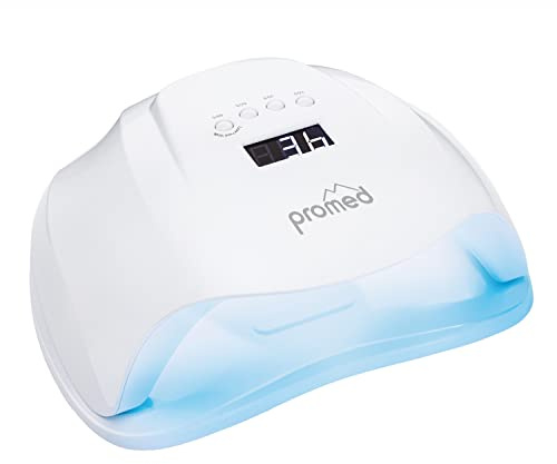 Promed All-In UV LED Nagellampe für Gelnägel, Professioneller UV LED Nageltrockner mit 10/30/60/99s Timer, UV Lampe für Maniküre mit Sensor, Fingernägel Aushärtungslampe