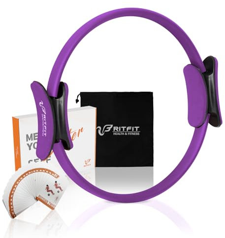 RitFit Pilates Ring 14 Inch Magic Fitness Circle for Inner Thigh Toning