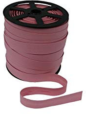 10 Meter Baumwoll - Schrägband/Einfassband Nahtband 100% Baumwolle Schrägbänder 18mm gefalzt (helles - altrosa (136))