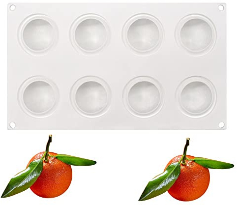 Moule en silicone pour dessert, gâteau, fondant, fruits, sucre, bonbons, gelée, chocolats (orange J_29,7 x 17,4 x 5,9 cm)