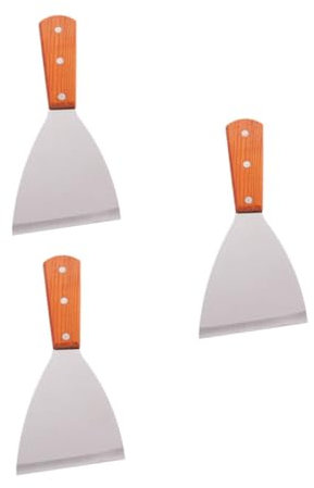 Cabilock Herramientas Para Hornear Espátula Inoxidable Mango Ergonómico Antideslizante Ideal Para Parrilla